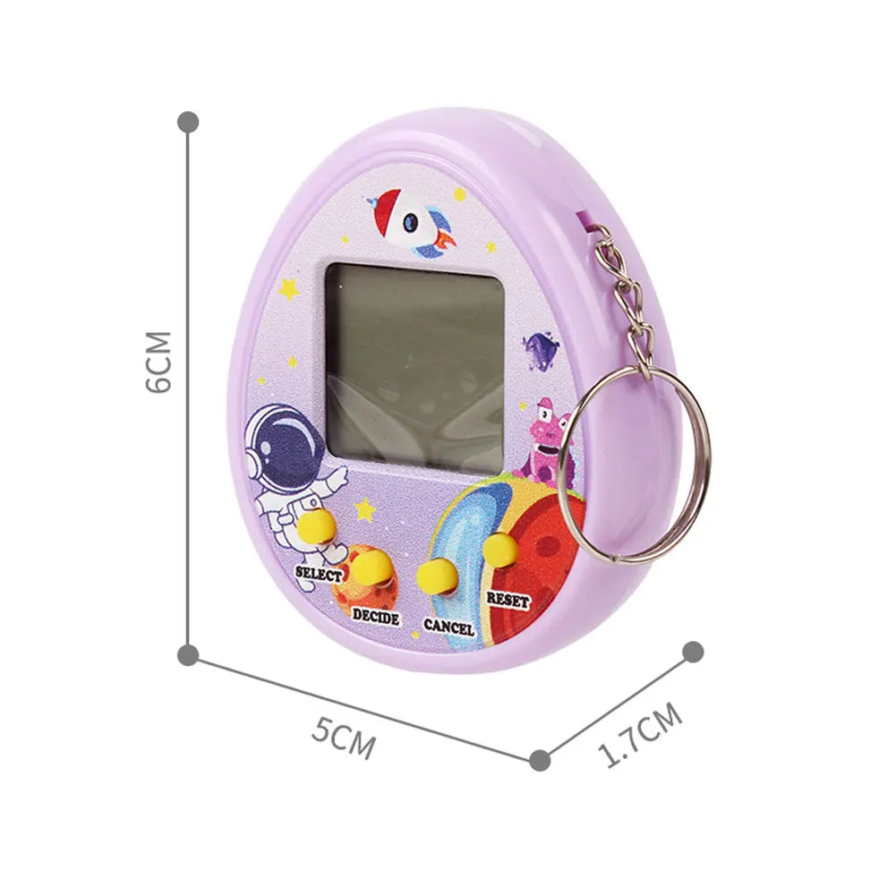 PIXPET Virtual Pet Keychain — Retro Electronic Digital Pet Toy