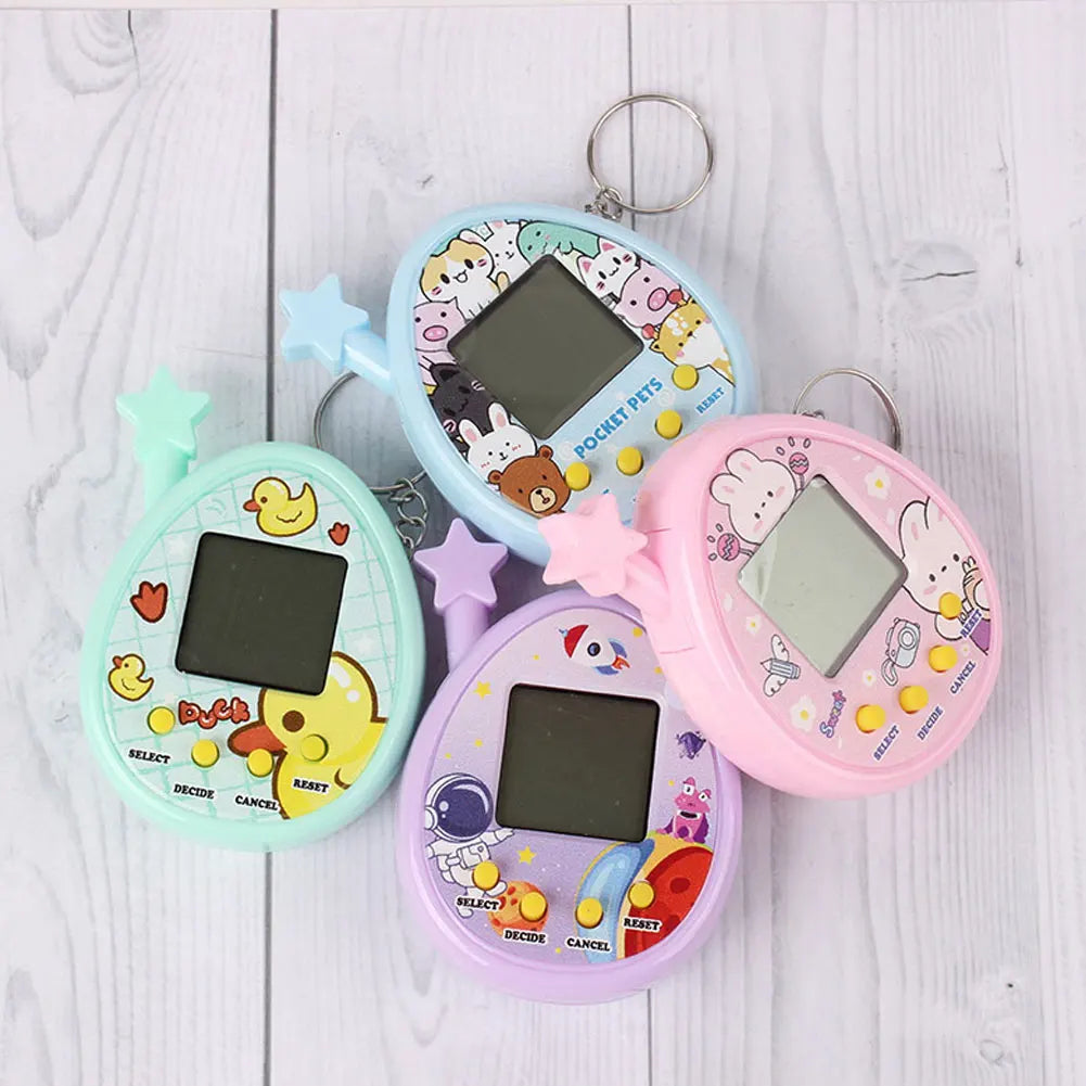 PIXPET Virtual Pet Keychain — Retro Electronic Digital Pet Toy